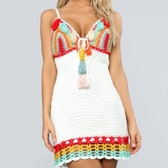 Fashion Nova Dresses & Skirts - BNWT Crochet mini dress